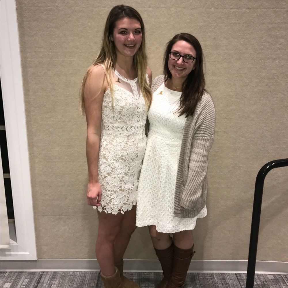 Nordstrom white lace dress
